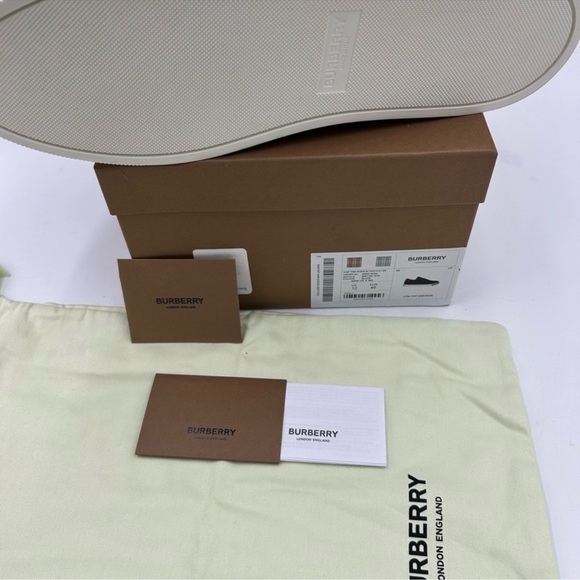 Men’s Burberry Robin classic check low top sneakers size 46 made in Italy - Picture 9 of 9